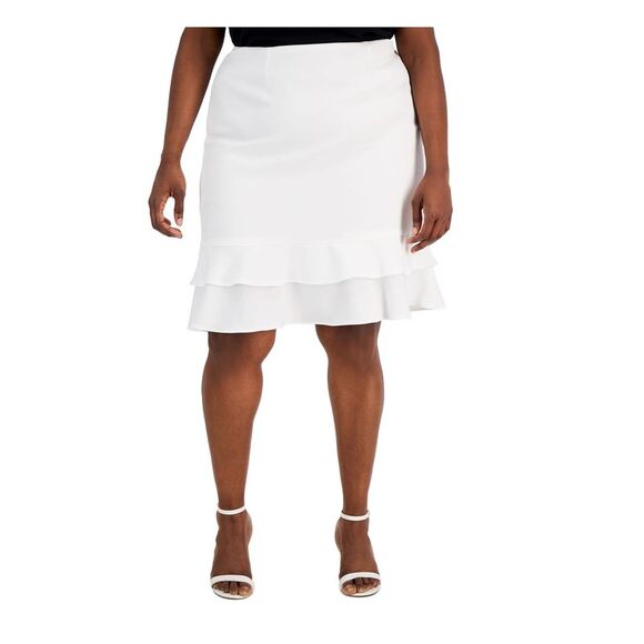 Kasper Women's Solid Slim Skirt - Sophie Crepe Fabrication, Classic Fit Skirt
